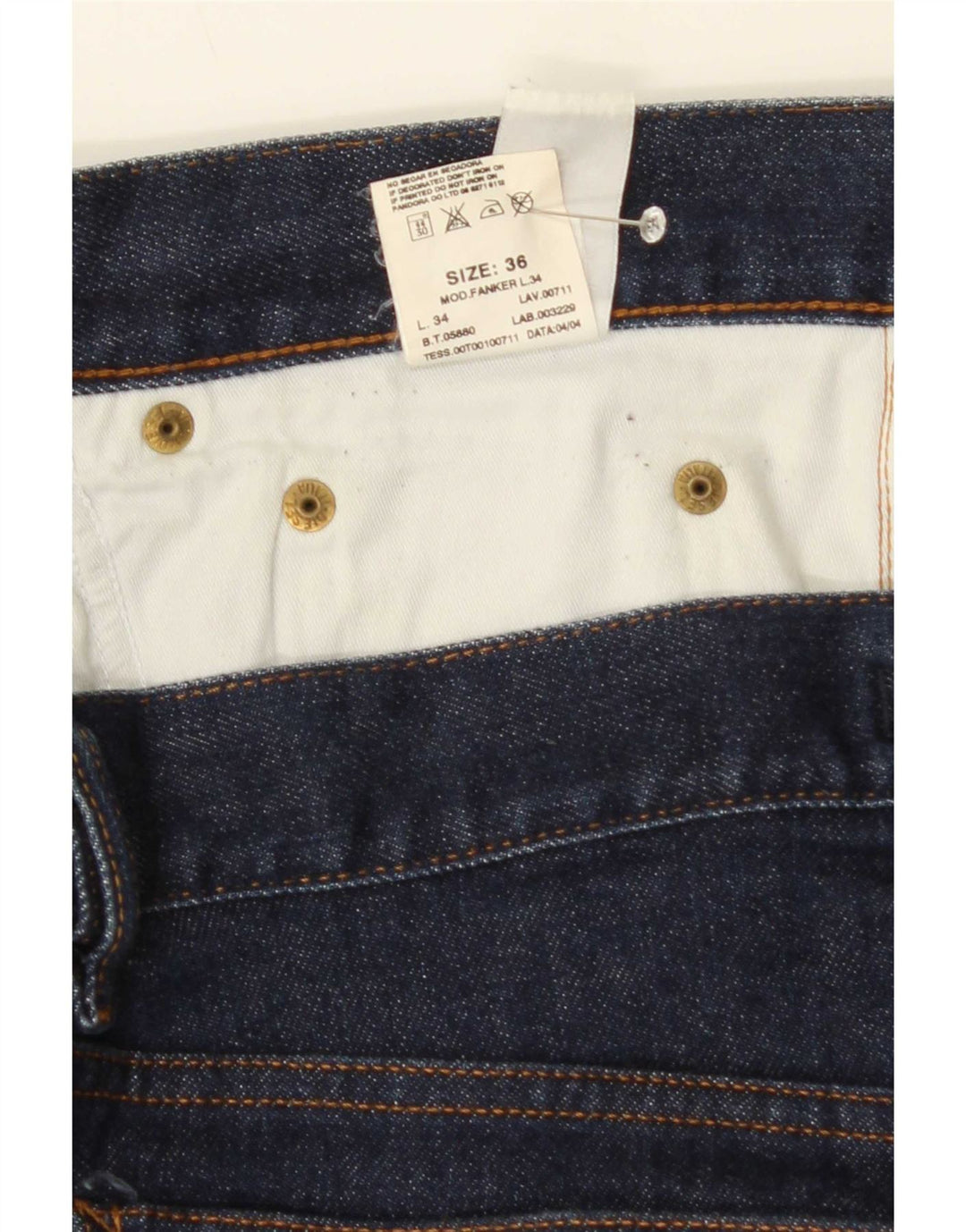 Diesel Straight Jeans til mænd W36 L30 Marineblå Bomuld