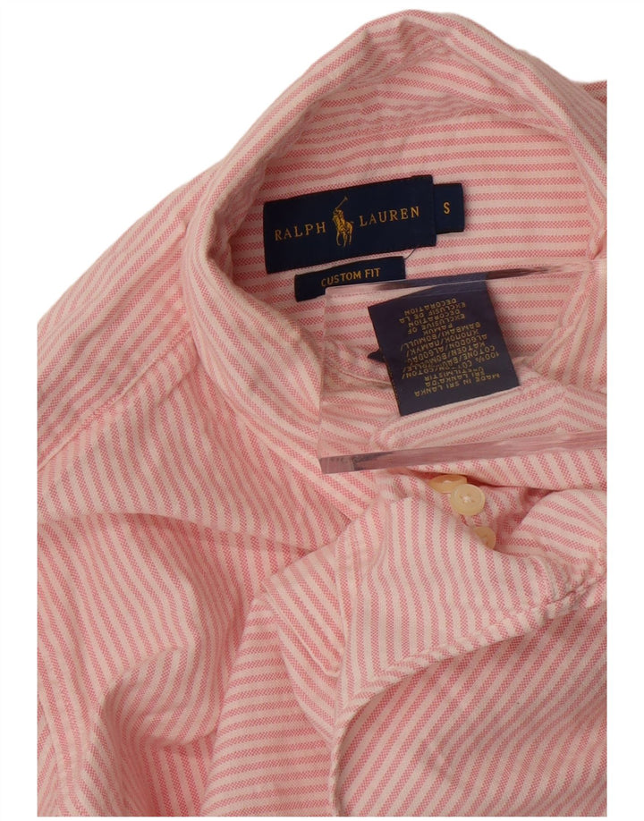 Ralph Lauren Herre Custom Fit skjorte lille pink stribet bomuld