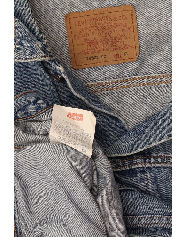 Levi's Herre 70503 Denimjakke UK 42 XL Blå Bomuld
