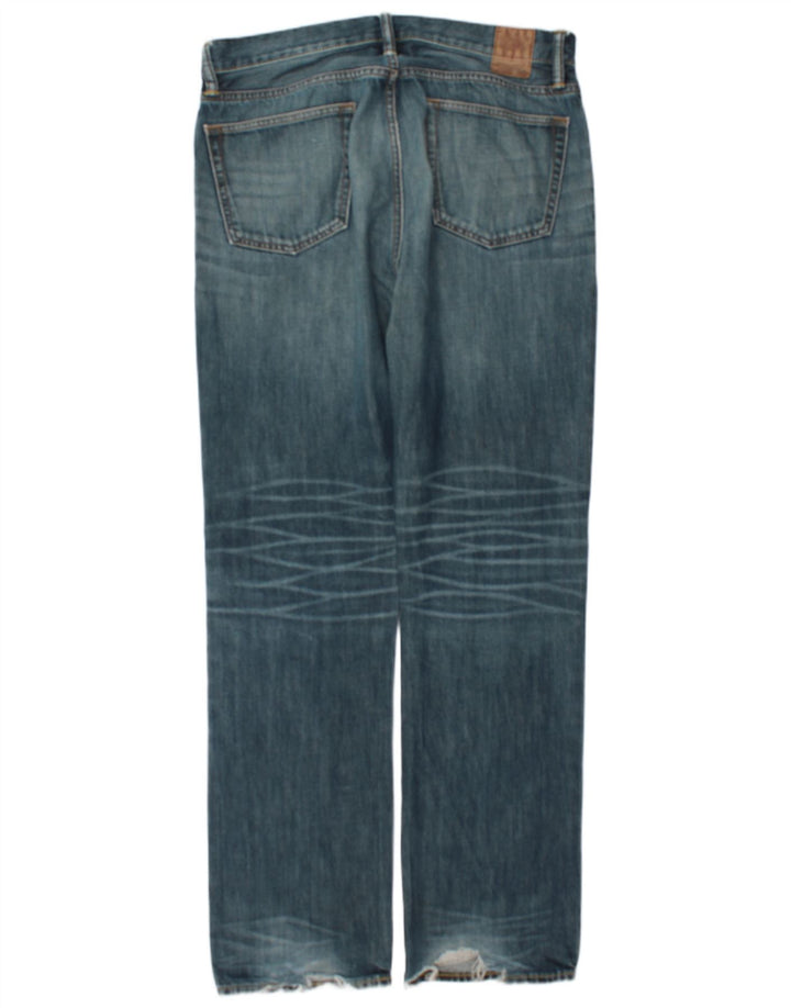 Gap Herre Straight Jeans W34 L34 Blå Bomuld