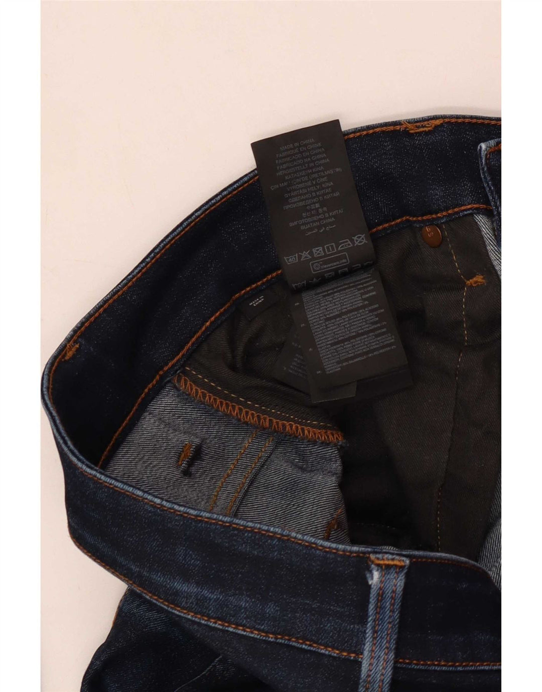 G-Star Herre 3301 Slim Jeans W34 L32 Marineblå Bomuld