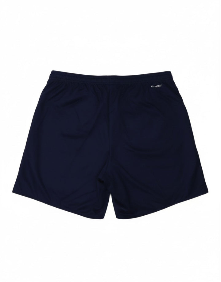 ADIDAS Mens Aeroready Sport Shorts Large Navy Blue Polyester