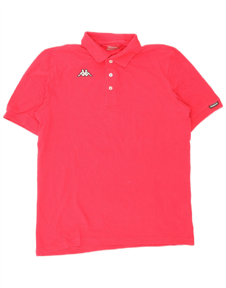 Kappa herre poloskjorte stor pink bomuld
