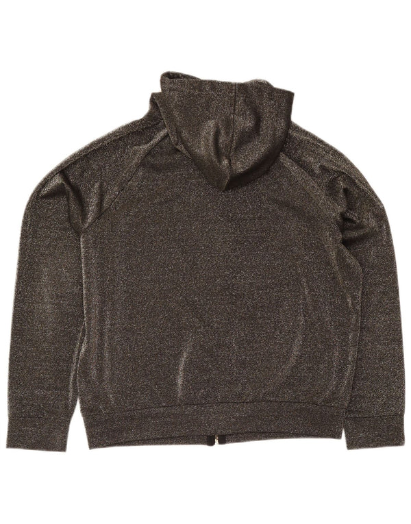 Juicy Couture Dame Hættetrøje Sweater UK 16 Large Grå Flecked Polyester