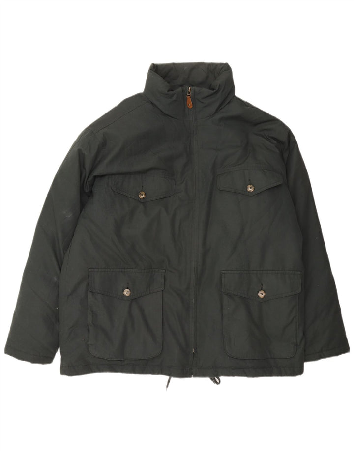 Eddie Bauer Herre polstret jakke UK 42 XL Grøn Polyester