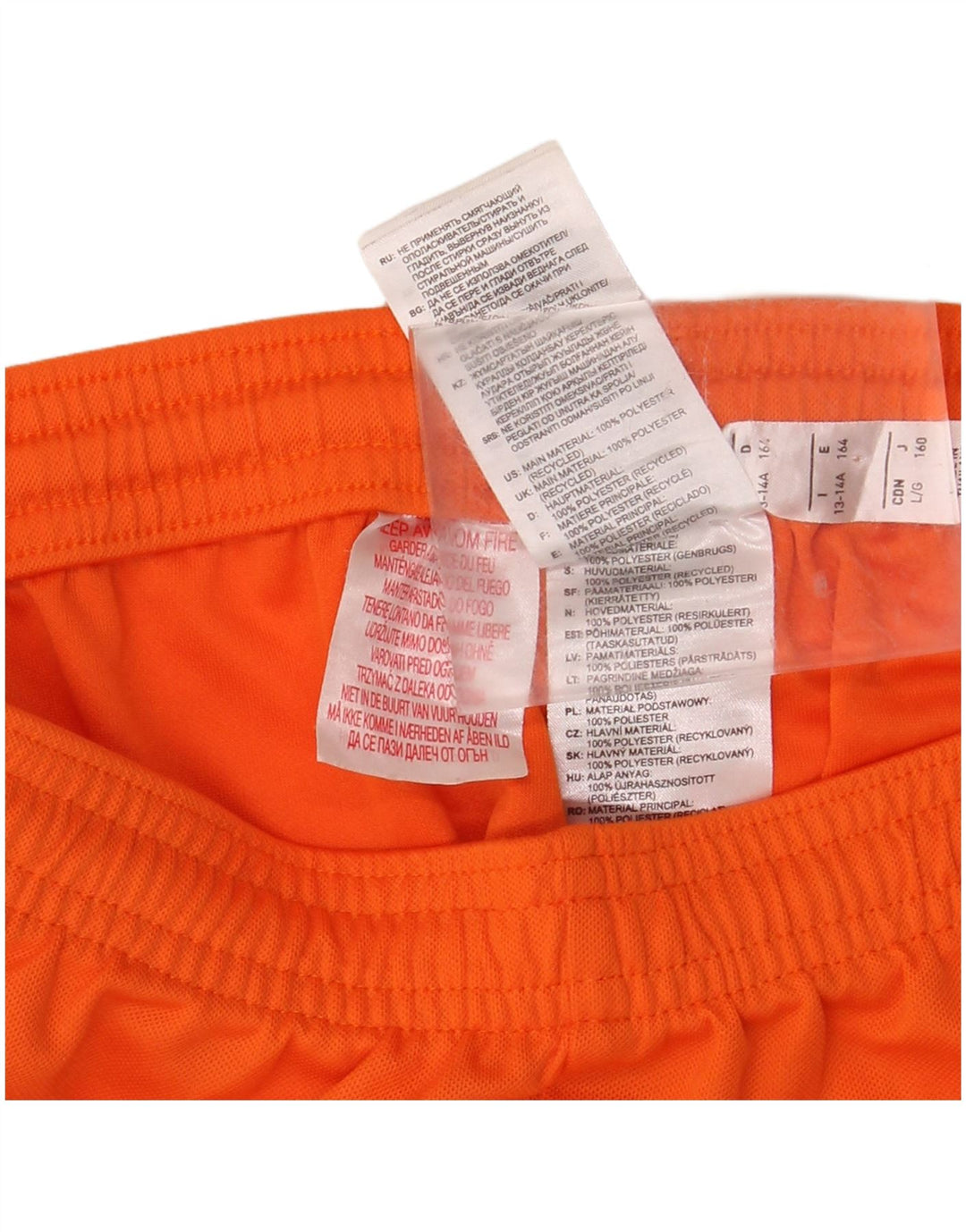 ADIDAS Aeroready Sportsshorts til drenge 13-14 år Orange polyester