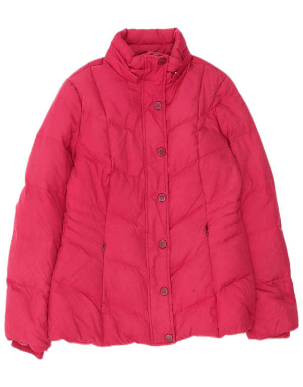 Tommy Hilfiger, polstret hættejakke til kvinder UK 10 Small Pink Polyester