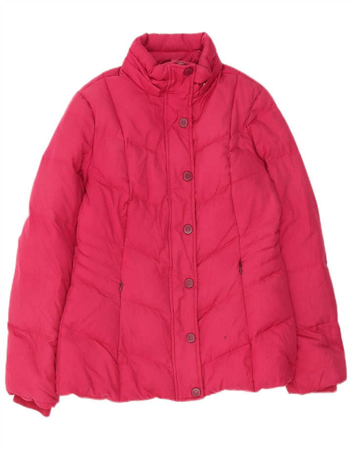 Tommy Hilfiger, polstret hættejakke til kvinder UK 10 Small Pink Polyester