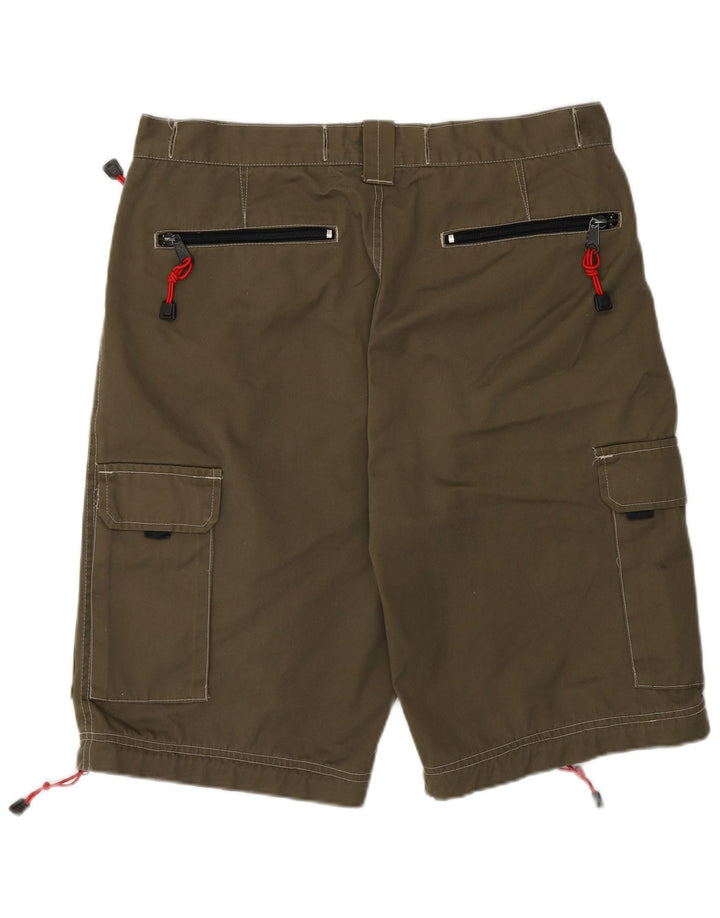 Basics Herre Cargo Shorts XL W38 Khaki Polyester