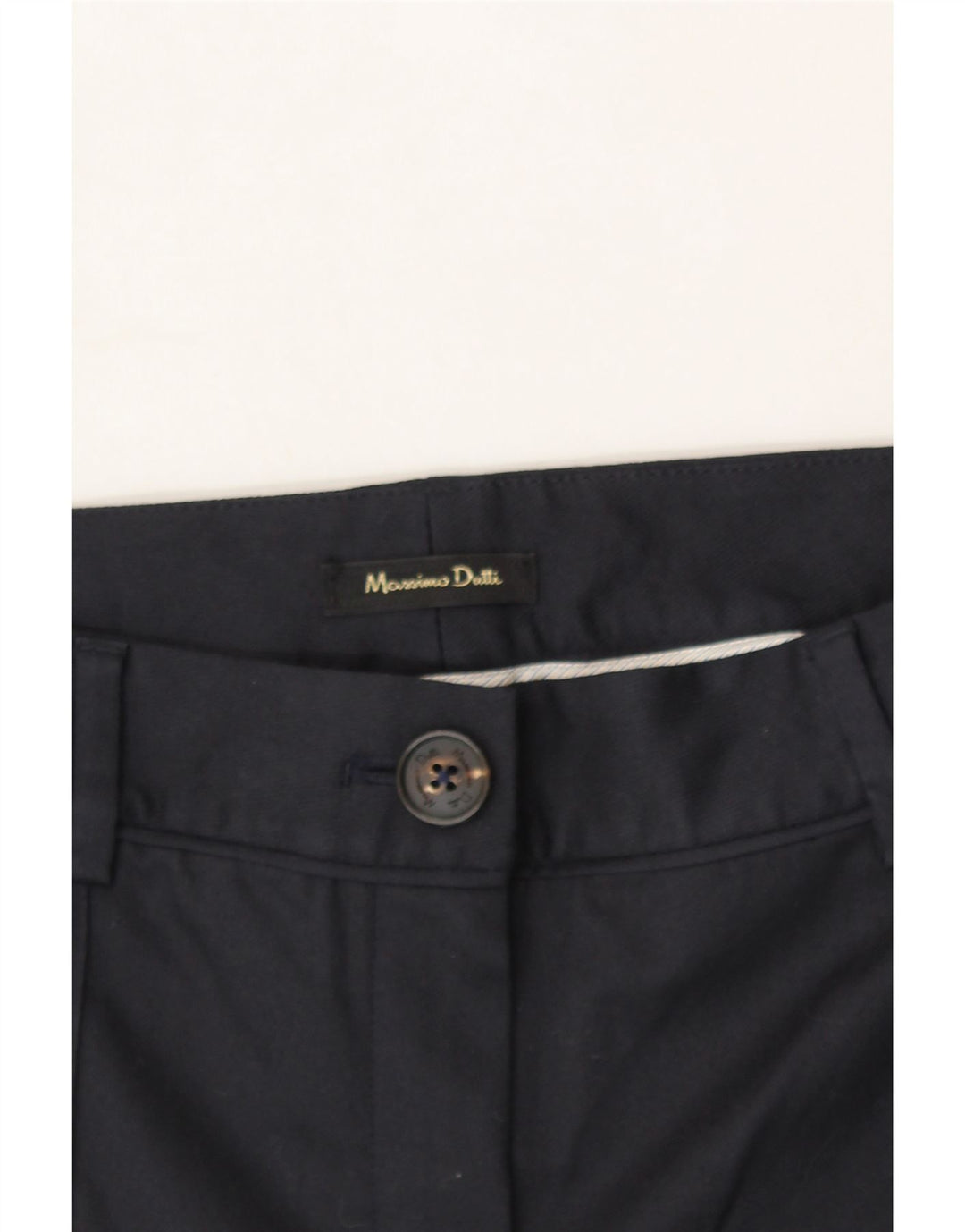 MASSIMO DUTTI Womens Slim Casual Trousers EU 40 Medium W30 L29 Navy Blue Vintage Massimo Dutti and Second-Hand Massimo Dutti from Messina Hembry 