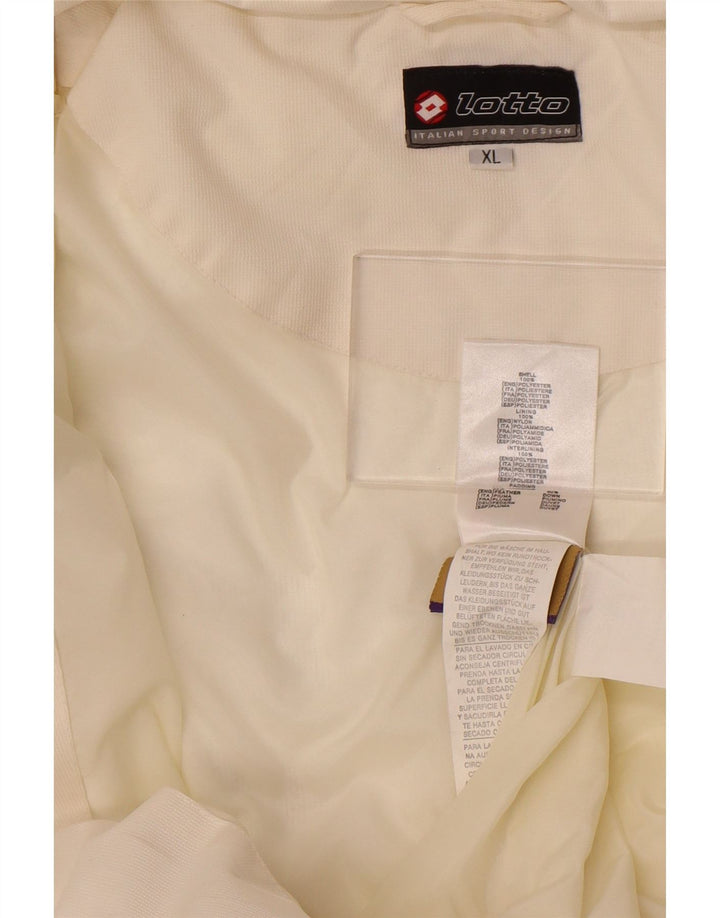 Lotto Herre hættepolstret jakke UK 42 XL Off White Polyester