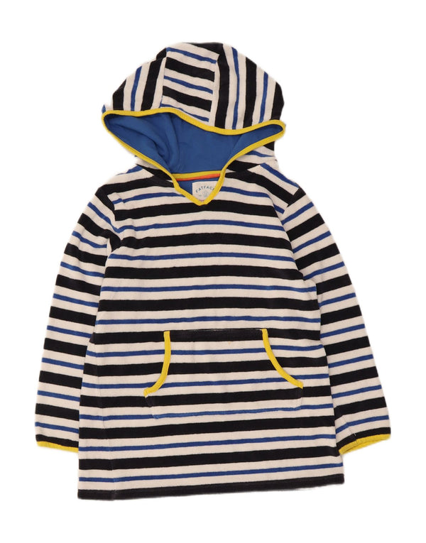 Fat Face drenge hættetrøje 10-11 år Flerfarvet stribet bomuld