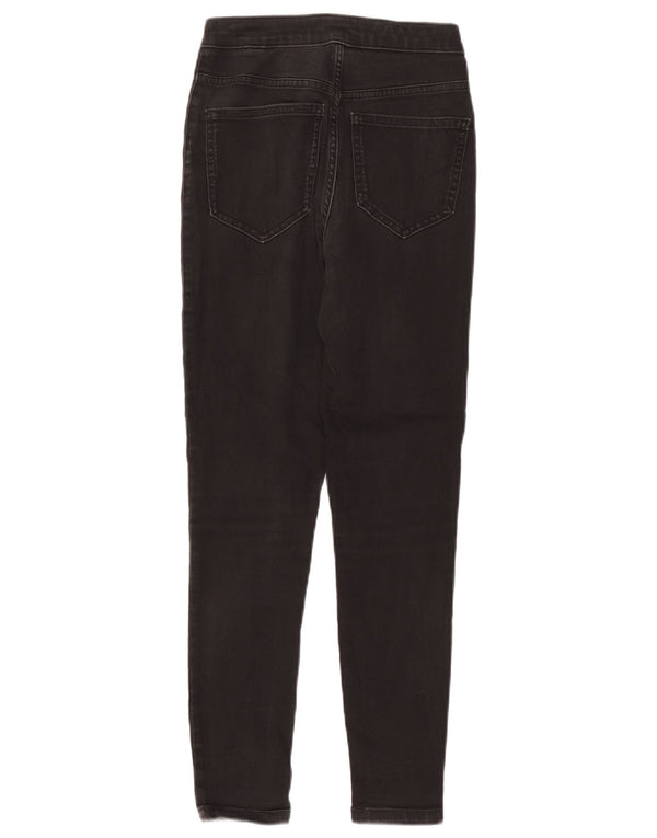 Marks & Spencer Dame Super Skinny Jeans UK 8 Small W26 L26 Black Cotton