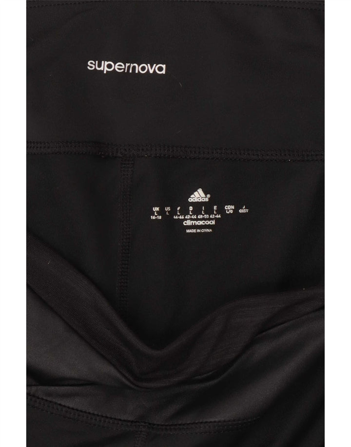 Adidas Dame Climacool Capri Leggings UK 16/18 Large Black
