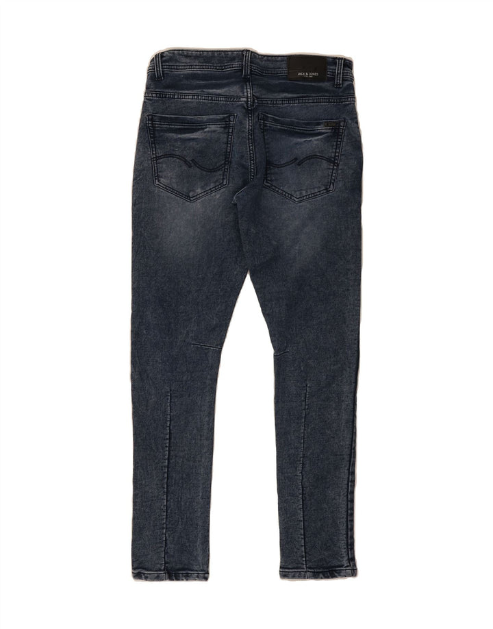 JACK & JONES Mens Slim Jeans W32 L30 Navy Blue Vintage Jack & Jones and Second-Hand Jack & Jones from Messina Hembry 