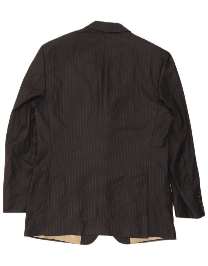 Marks & Spencer Herre 3-knaps blazerjakke UK 38 Medium Black Pinstripe