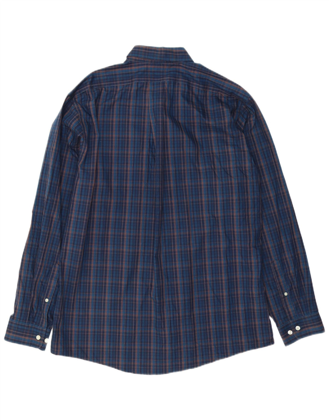 Eddie Bauer Herre Classic Fit skjorte Stor marineblå ternet bomuld