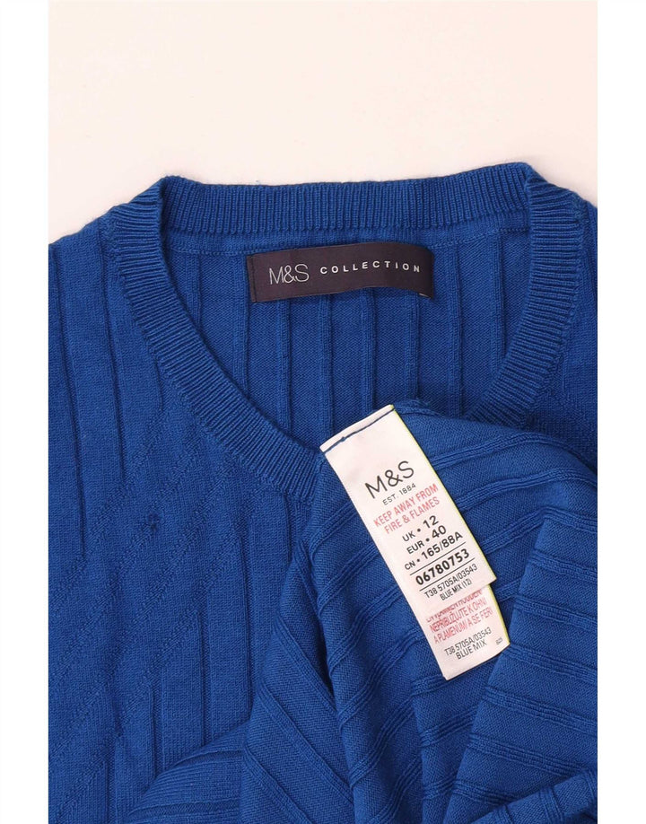 Marks & Spencer Dame sweater med rund hals DK 12 Medium Blue