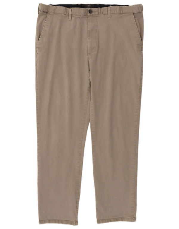 Marks & Spencer Herre Regular Fit Chinobukser W40 L31 Beige Bomuld