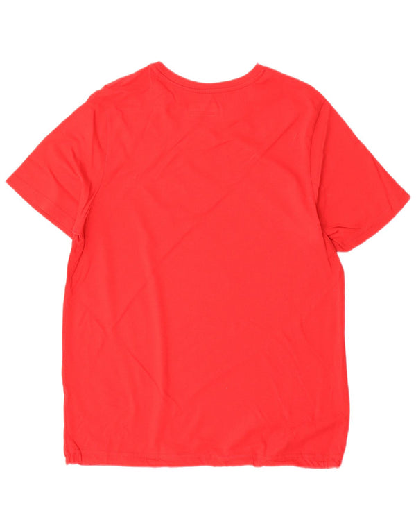 Kappa Herre T-Shirt Top Medium Rød