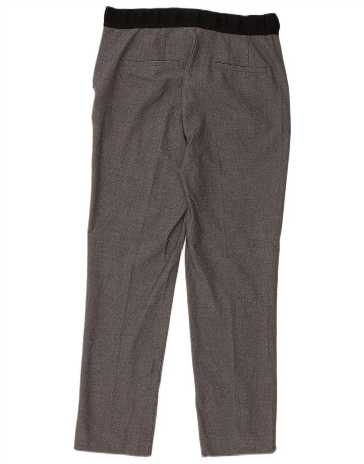 Zara lige chinosbukser til kvinder Small W26 L27 Grå polyester
