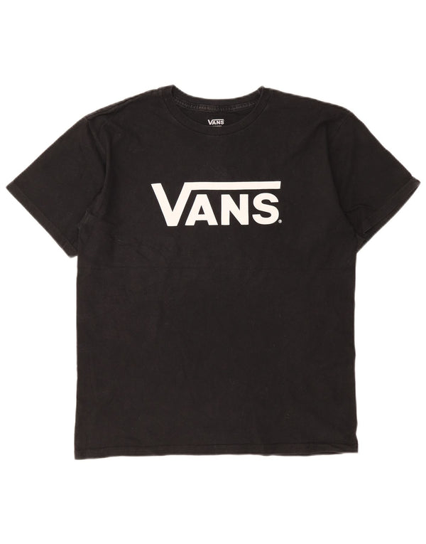 Vans Herre Grafisk T-Shirt Top Medium Sort Bomuld
