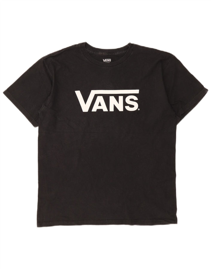 Vans Herre Grafisk T-Shirt Top Medium Sort Bomuld