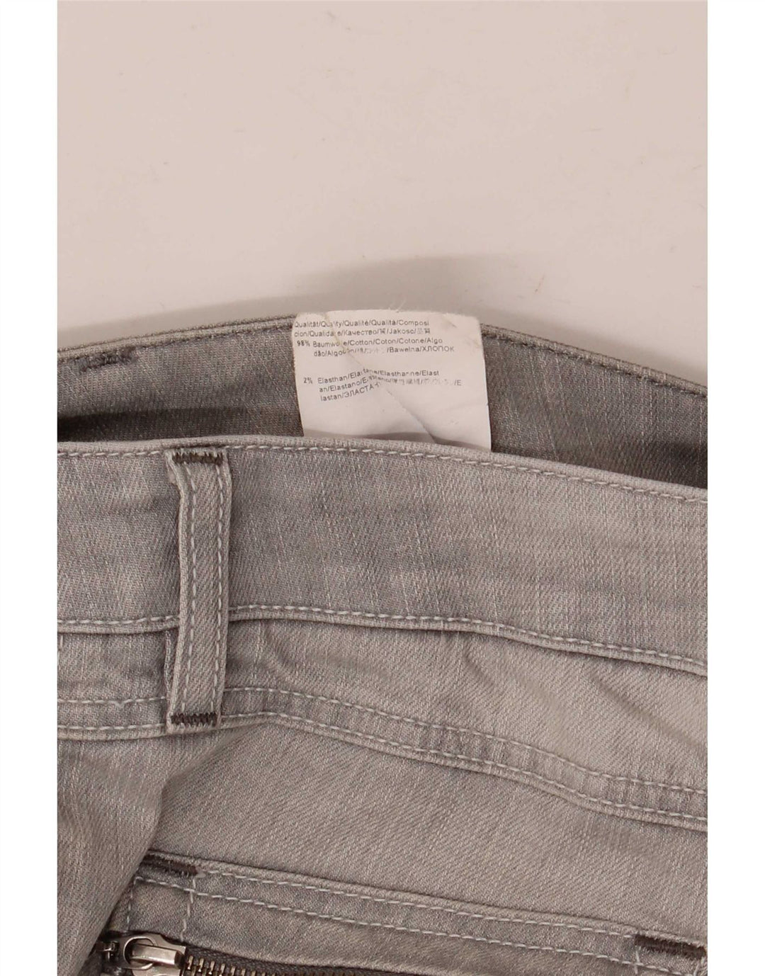 Hugo Boss Dame Slim Jeans W28 L32 Grå Bomuld