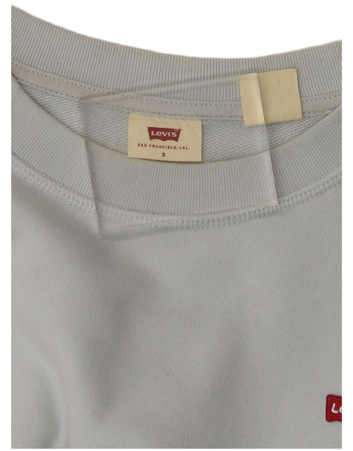 Levi's Dame Oversized Sweatshirt Jumper UK 10 Small Blue