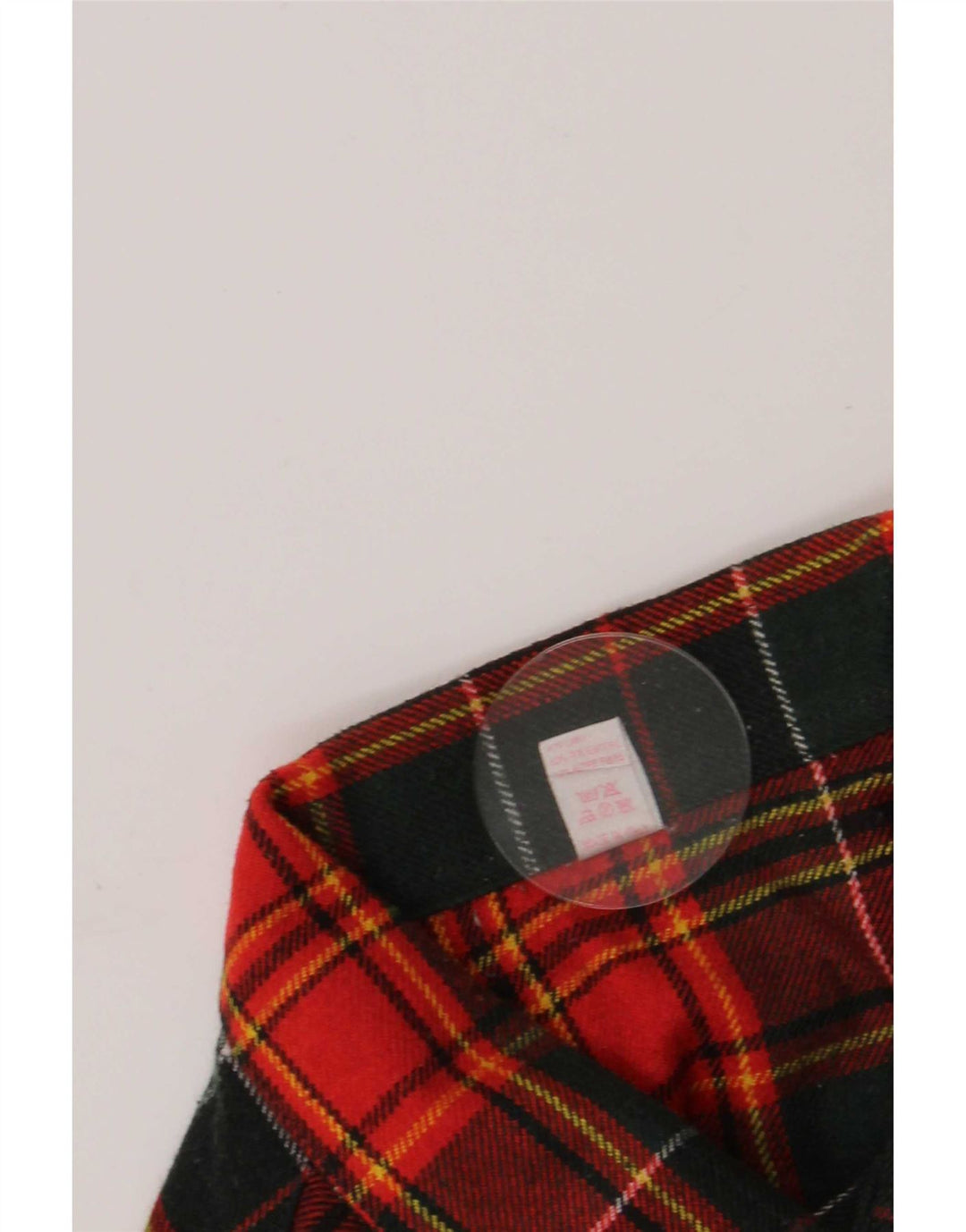 Vintage herre overshirt flannel skjorte str. 43 Stor rød plaid uld