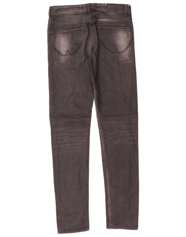 SUPERDRY Herre Slim Tapered Jeans W30 L32 Grå Bomuld