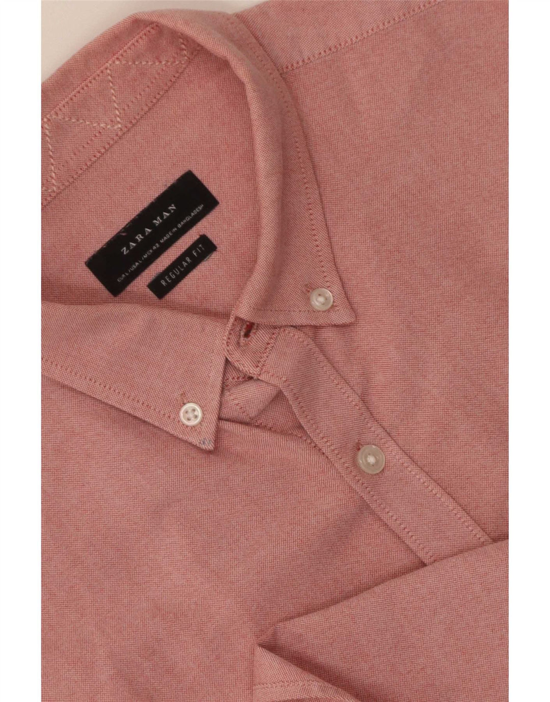 Zara Herre Regular Fit Shirt Large Pink