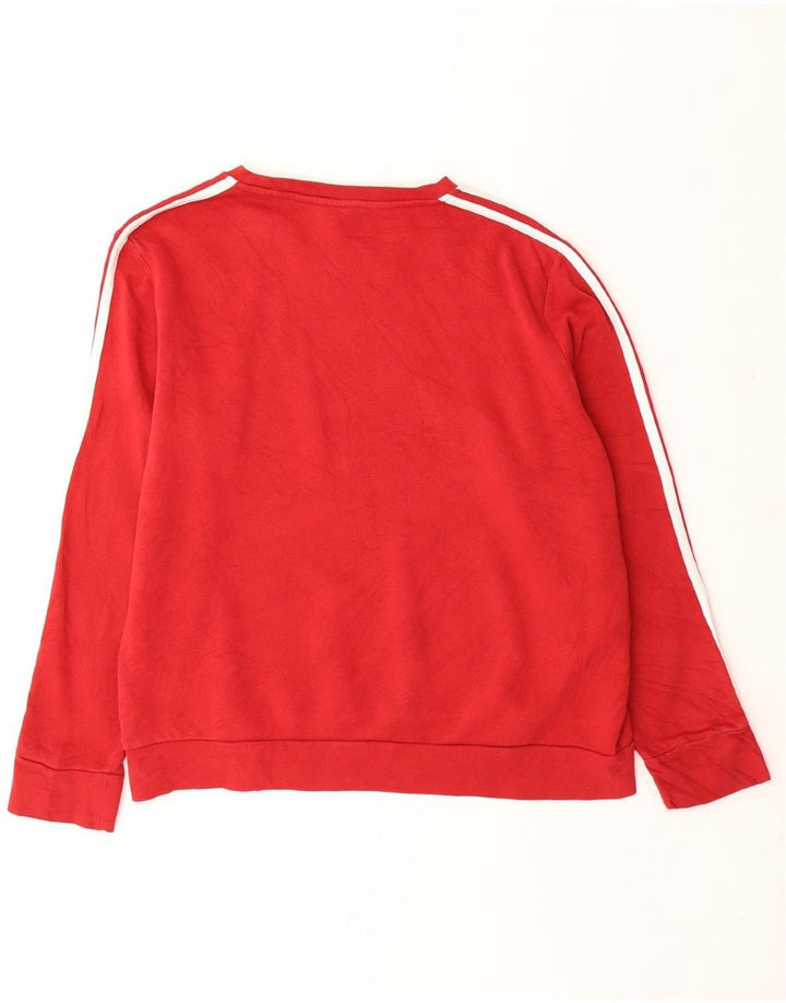 ADIDAS Dame Sweatshirt Jumper UK 20/22 XL Rød