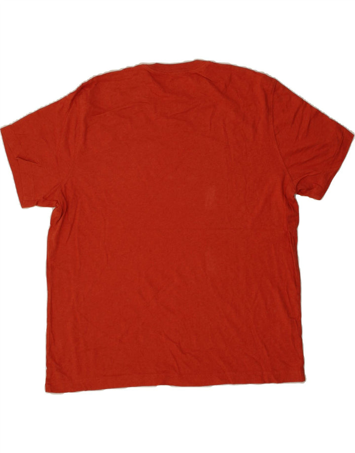 EDDIE BAUER Mens Slim T-Shirt Top XL Red Cotton Vintage Eddie Bauer and Second-Hand Eddie Bauer from Messina Hembry 