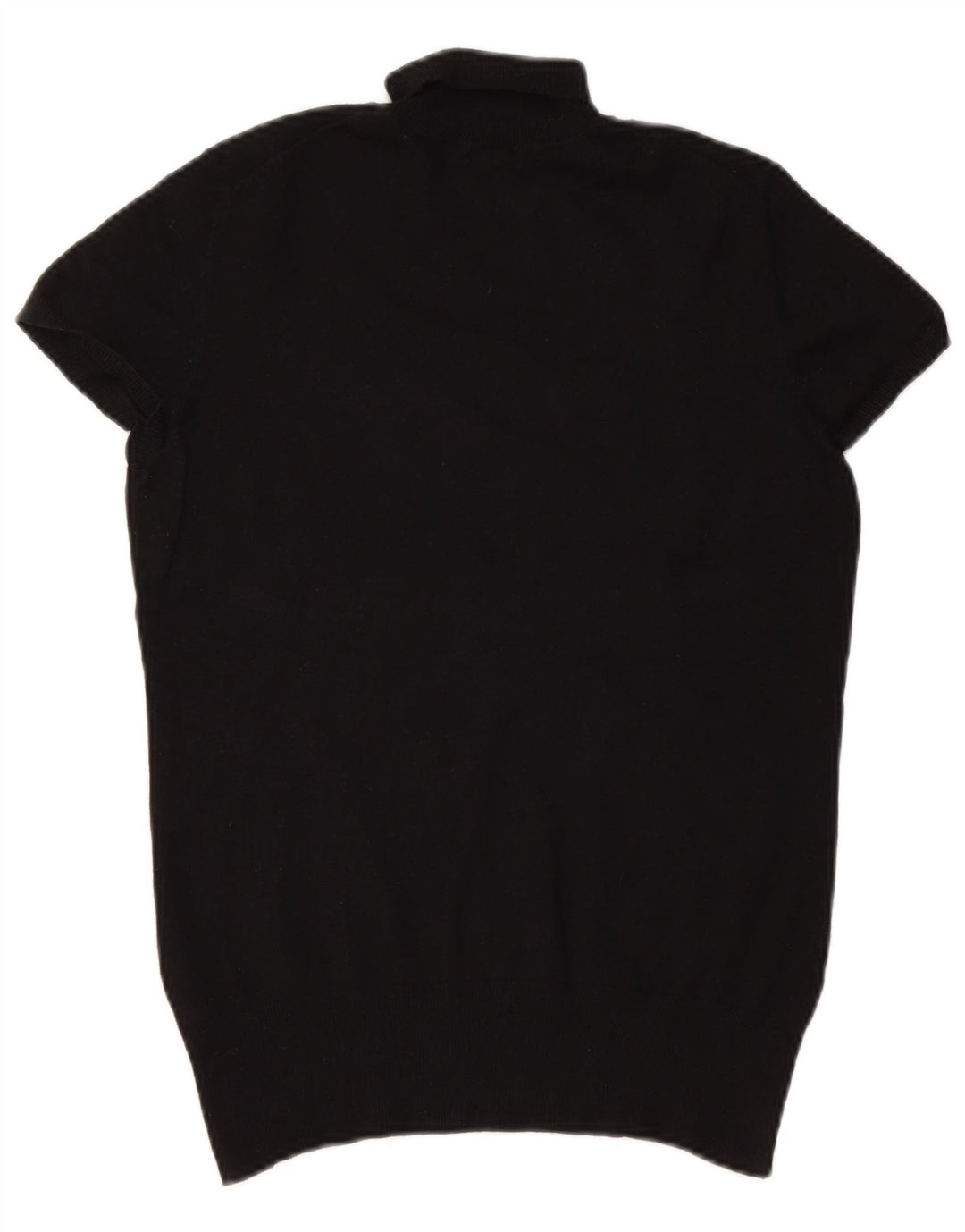 Massimo Dutti Dame Roll Neck Jumper Sweater UK 12 Medium Black