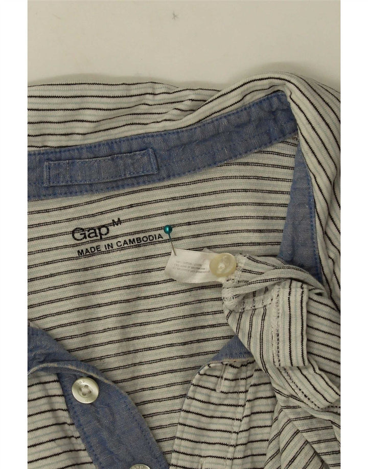 Gap herre poloshirt Medium hvid nålestribet bomuld