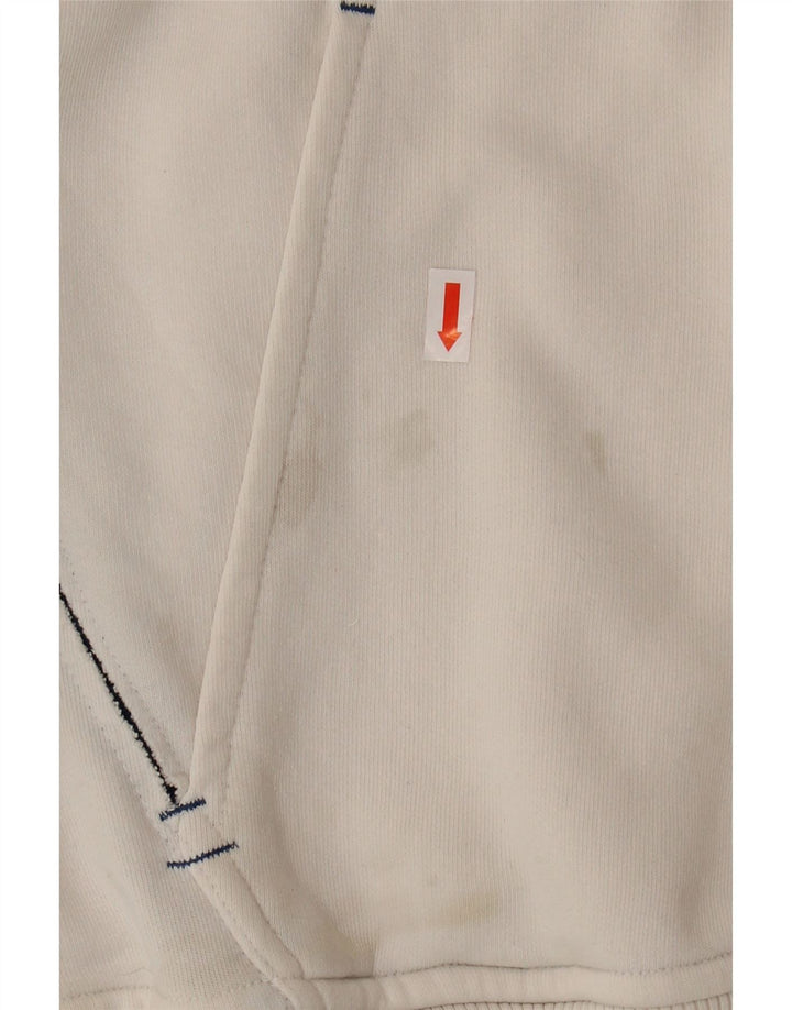 PUMA Mens Graphic Tracksuit Top Jacket Small Off White Sports
