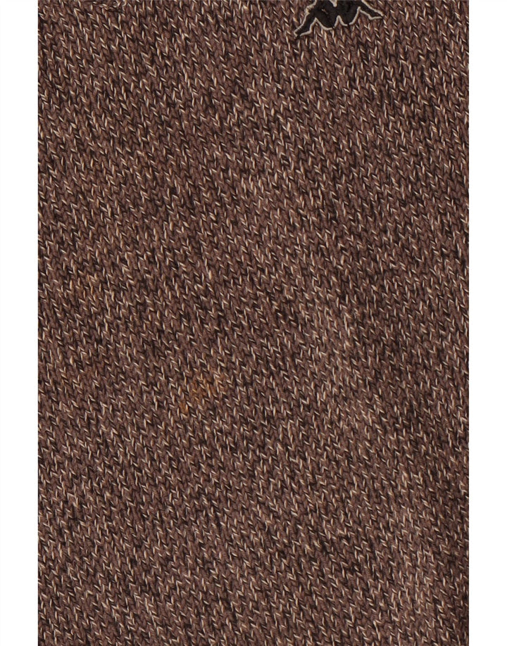 KAPPA Herre V-hals sweater mellemgrå bomuld