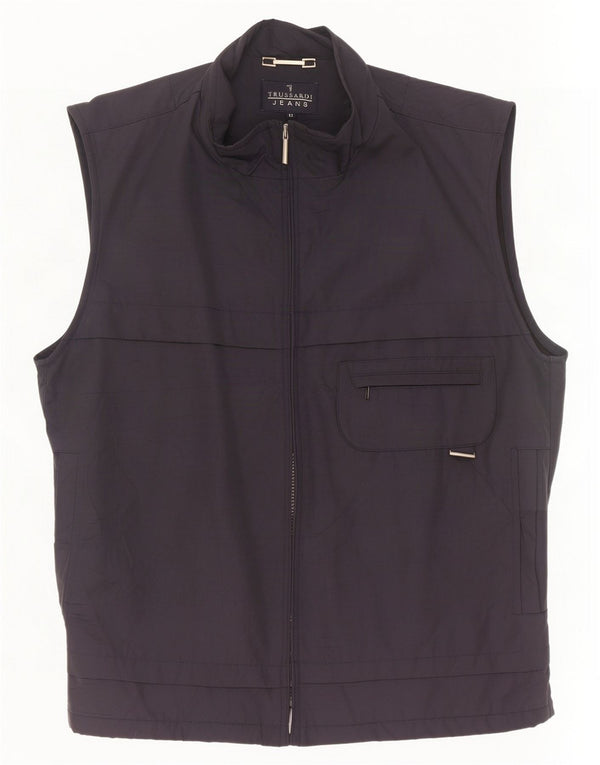 Trussardi Jeans Herre Utility Gilet IT 52 XL Navy Blue
