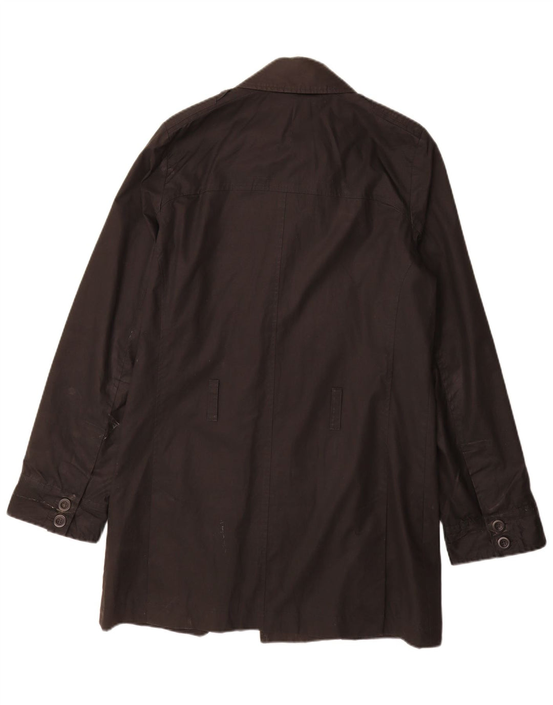 REISS Overfrakke til mænd UK 36 Lille sort bomuld