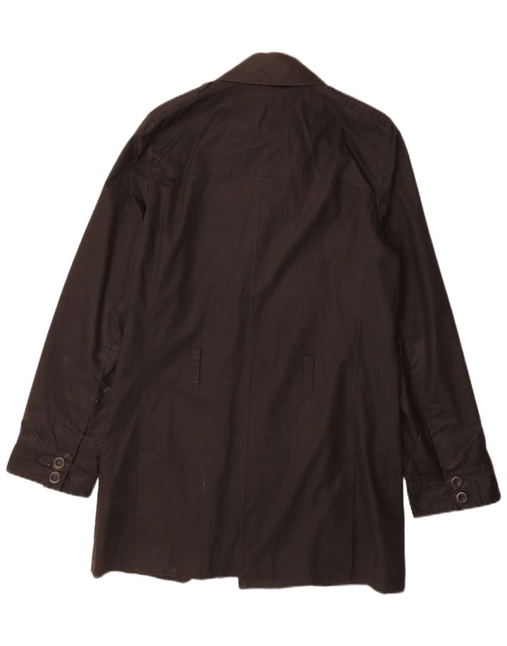 REISS Overfrakke til mænd UK 36 Lille sort bomuld