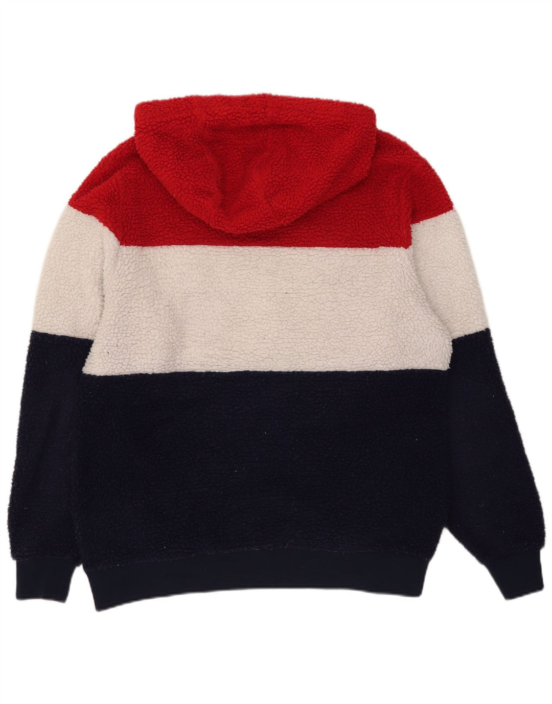 FILA Herre grafisk fleecetrøje med hætte Medium Flerfarvet Colourblock
