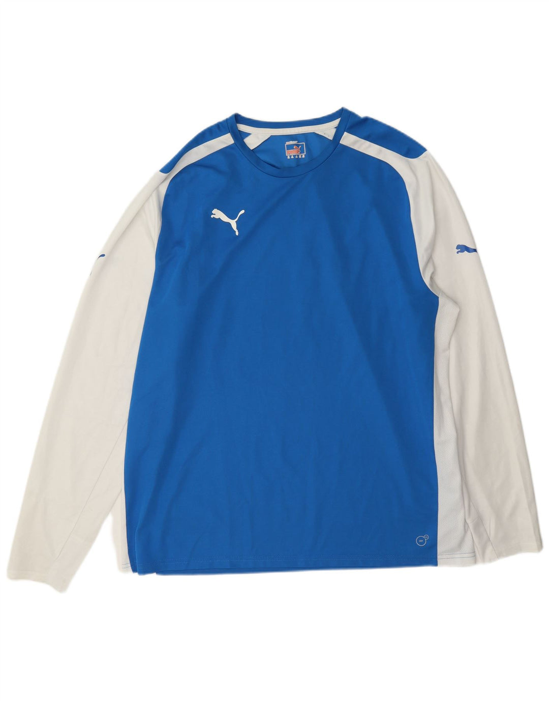 Puma Herre Top Langærmet 2XL Blå Colourblock