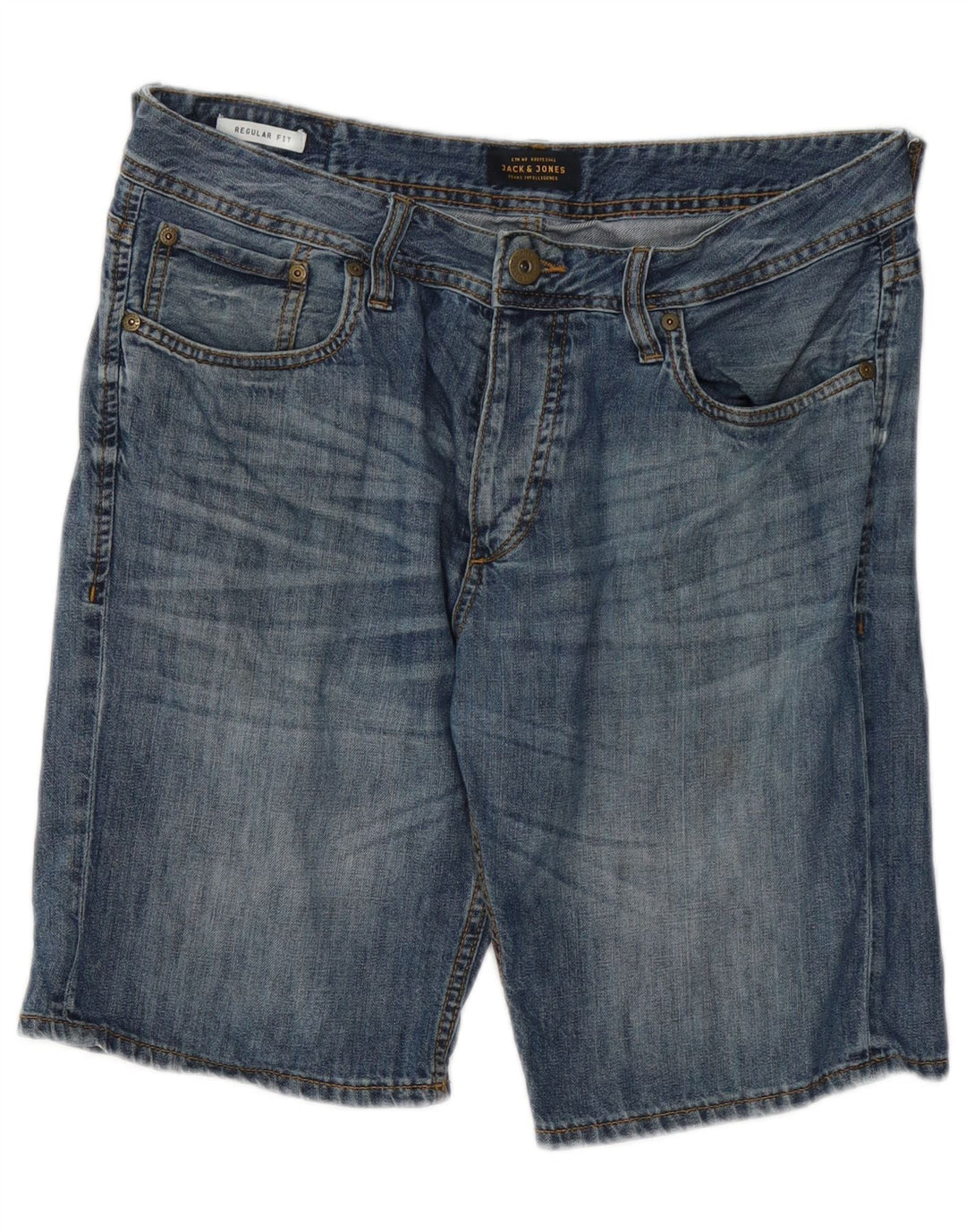 Jack & Jones Herre Regular Fit denimshorts Medium W32 Blå Bomuld