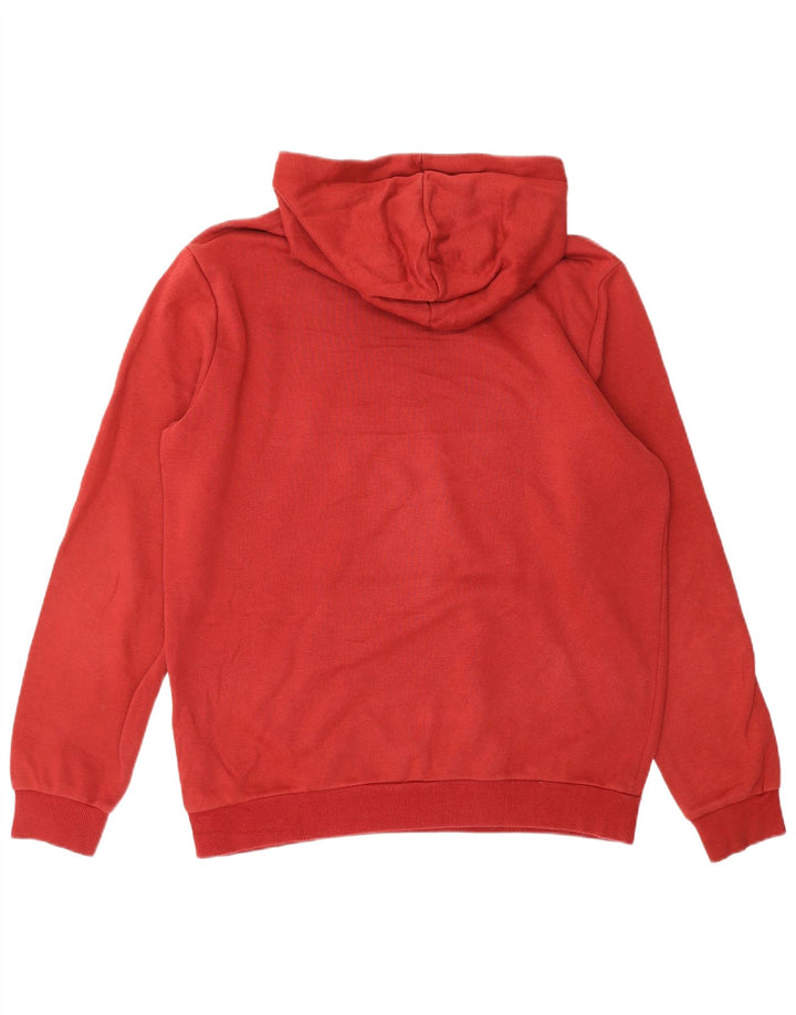PUMA Mens Graphic Hoodie Jumper Medium Red Cotton