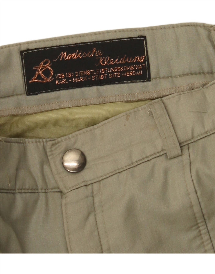 VINTAGE Straight Cargo bukser til mænd W32 L29 Khaki