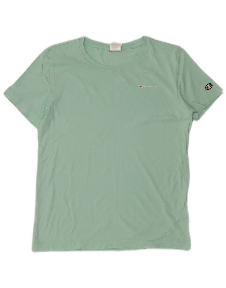 Champion Dame T-Shirt Top UK 14 Stor Grøn