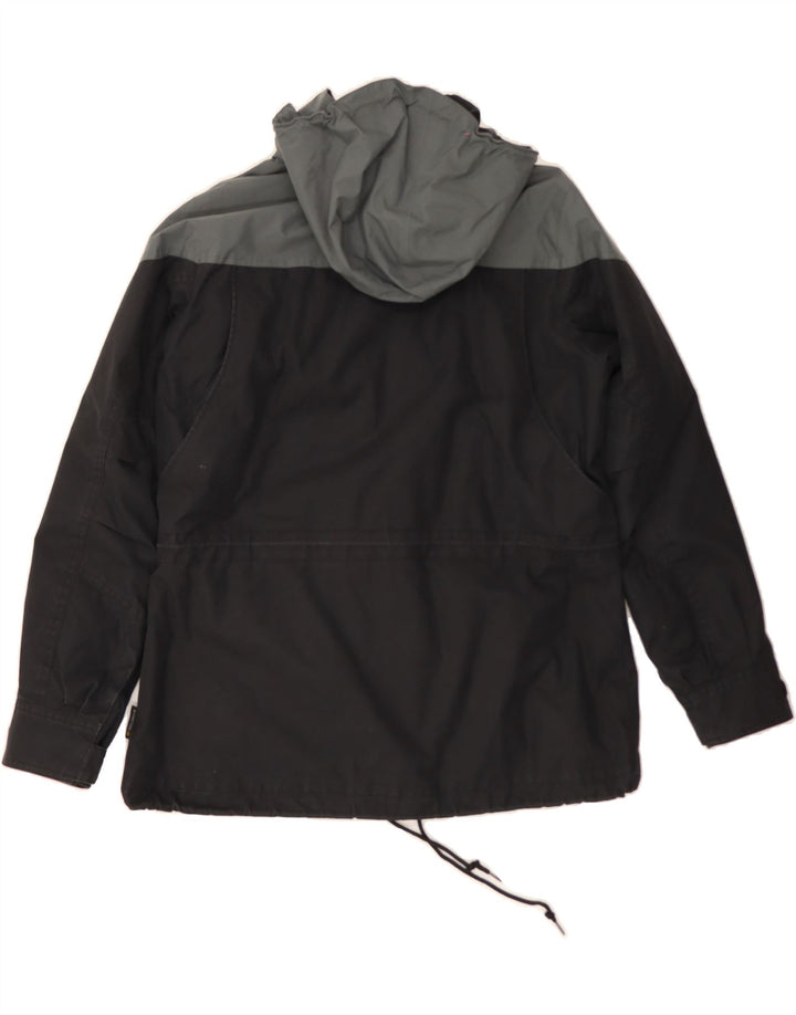 JACK WOLFSKIN Womens Windbreaker Jacket UK 14/16 Large Black Colourblock Vintage Jack Wolfskin and Second-Hand Jack Wolfskin from Messina Hembry 