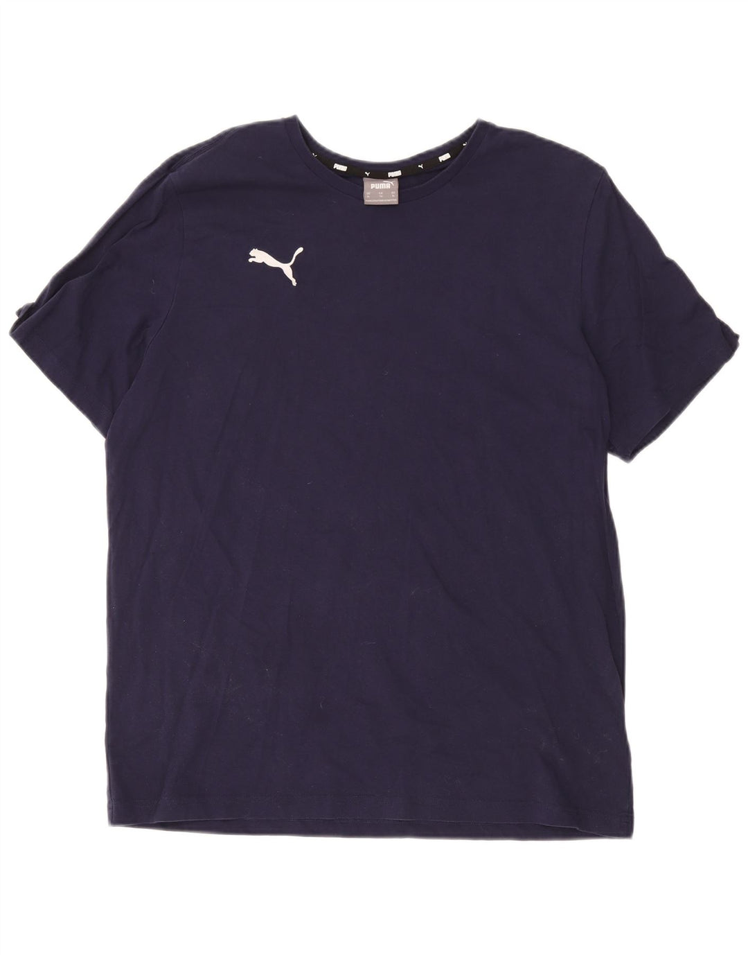 Puma herre T-shirt top XL marineblå bomuld