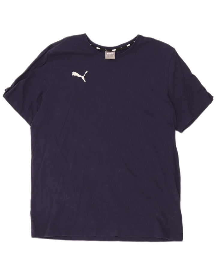Puma herre T-shirt top XL marineblå bomuld